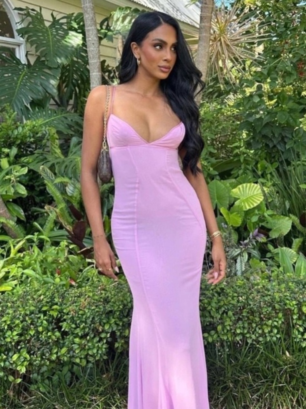 House of CB Loren Pink Maxi Dress